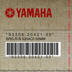 93306-30421-00 Original OEM YAMAHA