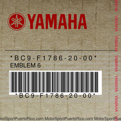 BC9-F1786-20-00 Original OEM YAMAHA