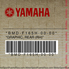 BMD-F165H-00-00 Original OEM YAMAHA