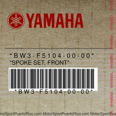 BW3-F5104-00-00 Original OEM YAMAHA