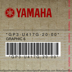 GP3-U417G-20-00 Original OEM YAMAHA
