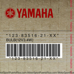 123-83516-21-XX Original OEM YAMAHA