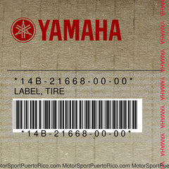 14B-21668-00-00 Original OEM YAMAHA