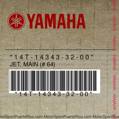 14T-14343-32-00 Original OEM YAMAHA