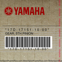 17D-17151-10-00 Original OEM YAMAHA