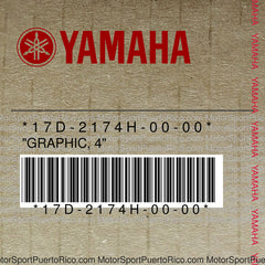 17D-2174H-00-00 Original OEM YAMAHA