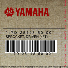 17D-25448-50-00 Original OEM YAMAHA