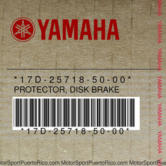 17D-25718-50-00 Original OEM YAMAHA