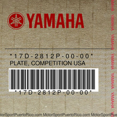 17D-2812P-00-00 Original OEM YAMAHA