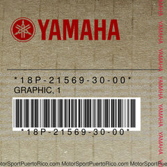 18P-21569-30-00 Original OEM YAMAHA