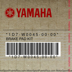 1D7-W0045-00-00 Original OEM YAMAHA