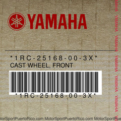 1RC-25168-00-3X Original OEM YAMAHA