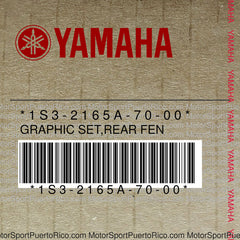 1S3-2165A-70-00 Original OEM YAMAHA