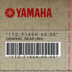 1TD-F165H-60-00 Original OEM YAMAHA
