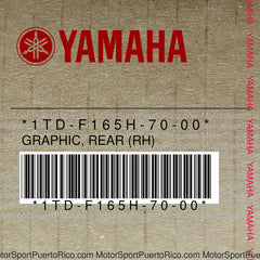 1TD-F165H-70-00 Original OEM YAMAHA