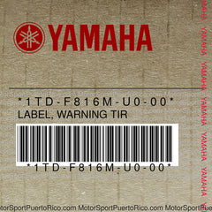 1TD-F816M-U0-00 Original OEM YAMAHA