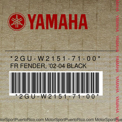 2GU-W2151-71-00 Original OEM YAMAHA