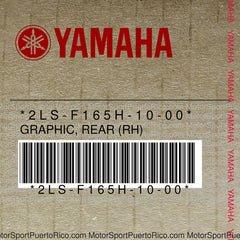 2LS-F165H-10-00 Original OEM YAMAHA