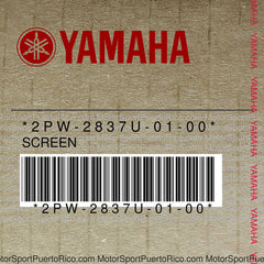 2PW-2837U-01-00 Original OEM YAMAHA