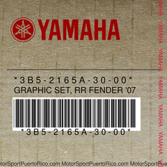 3B5-2165A-30-00 Original OEM YAMAHA