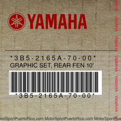 3B5-2165A-70-00 Original OEM YAMAHA