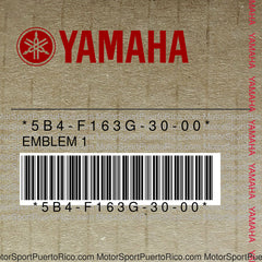 5B4-F163G-30-00 Original OEM YAMAHA
