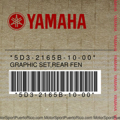 5D3-2165B-10-00 Original OEM YAMAHA
