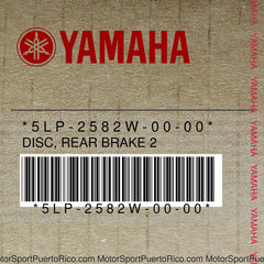 5LP-2582W-00-00 Original OEM YAMAHA