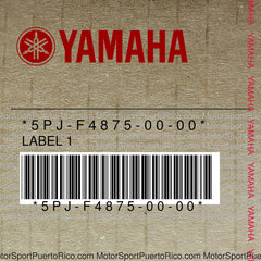 5PJ-F4875-00-00 Original OEM YAMAHA