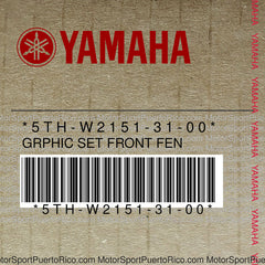 5TH-W2151-31-00 Original OEM YAMAHA