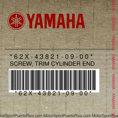 62X-43821-09-00 Original OEM YAMAHA