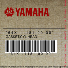 64X-11181-00-00 Original OEM YAMAHA