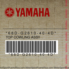 68D-G2610-40-4D Original OEM YAMAHA
