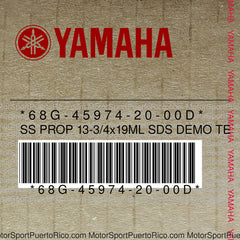 68G-45974-20-00D Original OEM YAMAHA