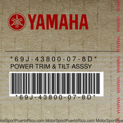 69J-43800-07-8D Original OEM YAMAHA