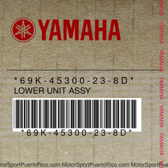 69K-45300-23-8D Original OEM YAMAHA