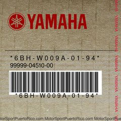 6BH-W009A-01-94 Original OEM YAMAHA