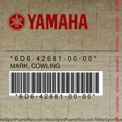 6D6-42681-00-00 Original OEM YAMAHA