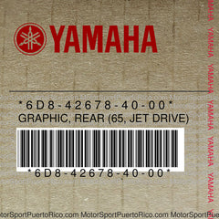 6D8-42678-40-00 Original OEM YAMAHA