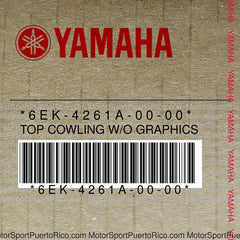 6EK-4261A-00-00 Original OEM YAMAHA
