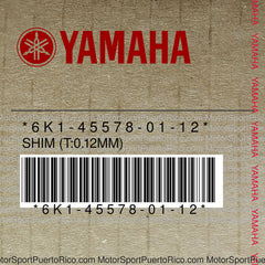 6K1-45578-01-12 Original OEM YAMAHA