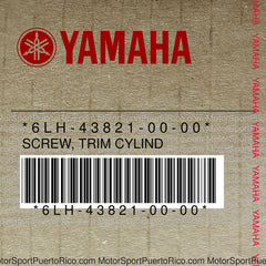 6LH-43821-00-00 Original OEM YAMAHA