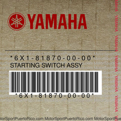 6X1-81870-00-00 Original OEM YAMAHA