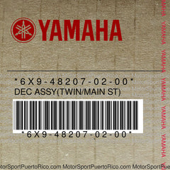 6X9-48207-02-00 Original OEM YAMAHA