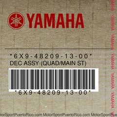 6X9-48209-13-00 Original OEM YAMAHA