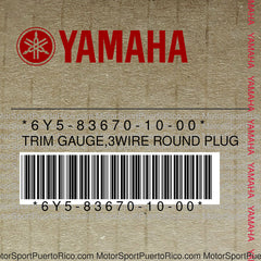 6Y5-83670-10-00 Original OEM YAMAHA