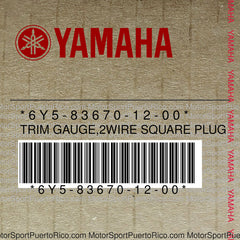 6Y5-83670-12-00 Original OEM YAMAHA