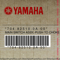 704-82510-0A-00 Original OEM YAMAHA