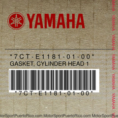 7CT-E1181-01-00 Original OEM YAMAHA