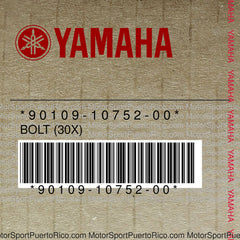 90109-10752-00 Original OEM YAMAHA